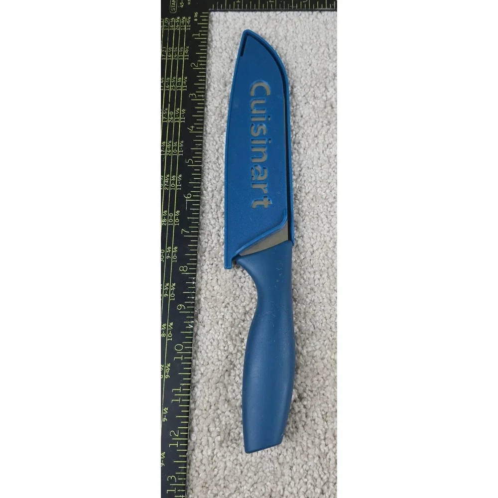 Cuisinart Santoku Knife Blue 5 Inch Stainless Steel Blade w Sheath C31080-5SAN